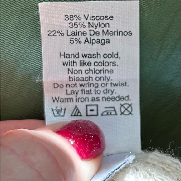 Madewell Wafflestitch Wool Blend Cream Pullover Sweater XXS - Picture 11 of 13